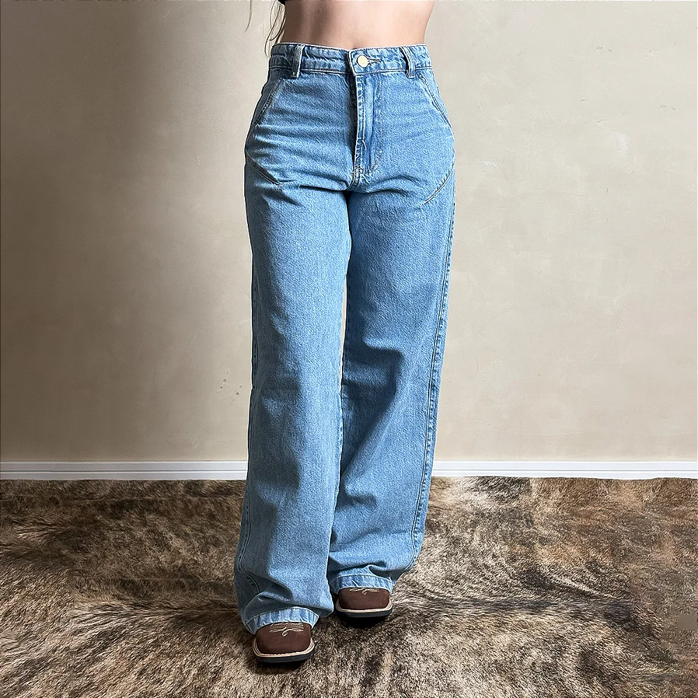 Calça Jeans wide leg